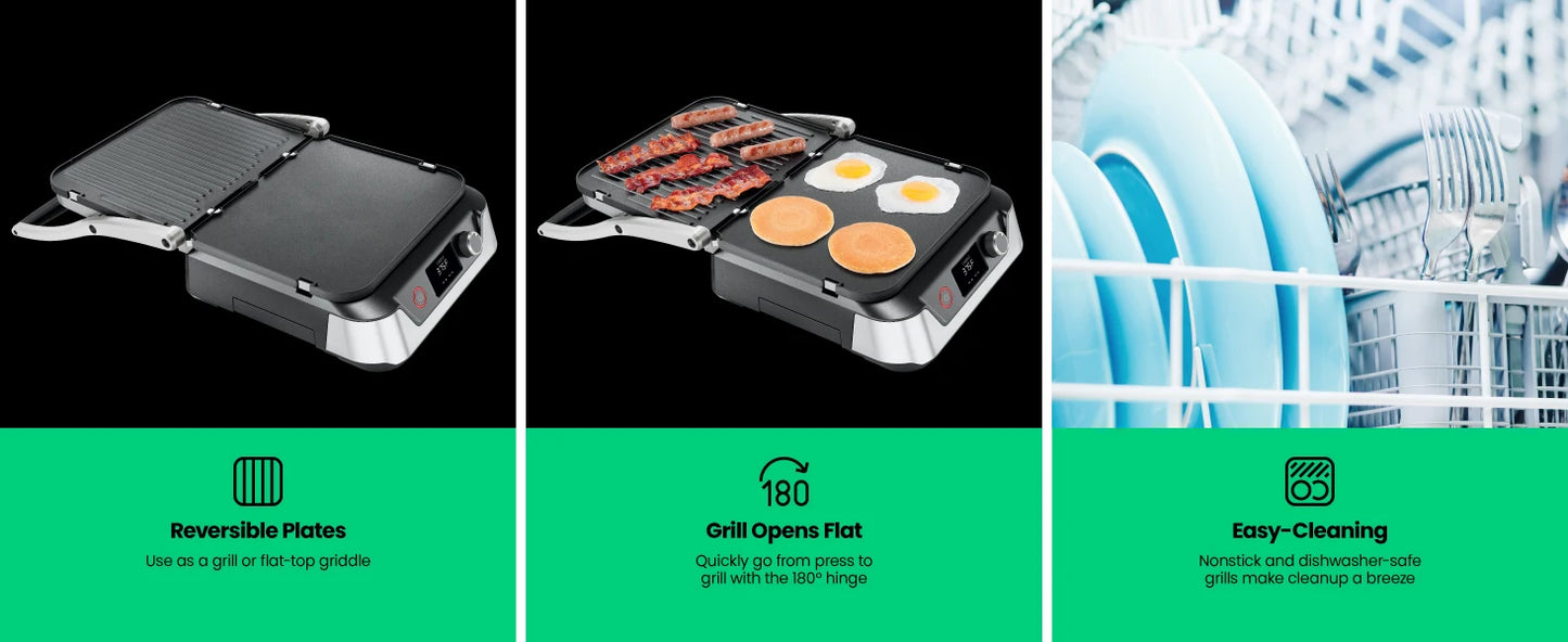 5-in-1 Digital Panini Press Grill