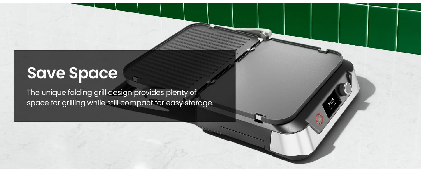 5-in-1 Digital Panini Press Grill