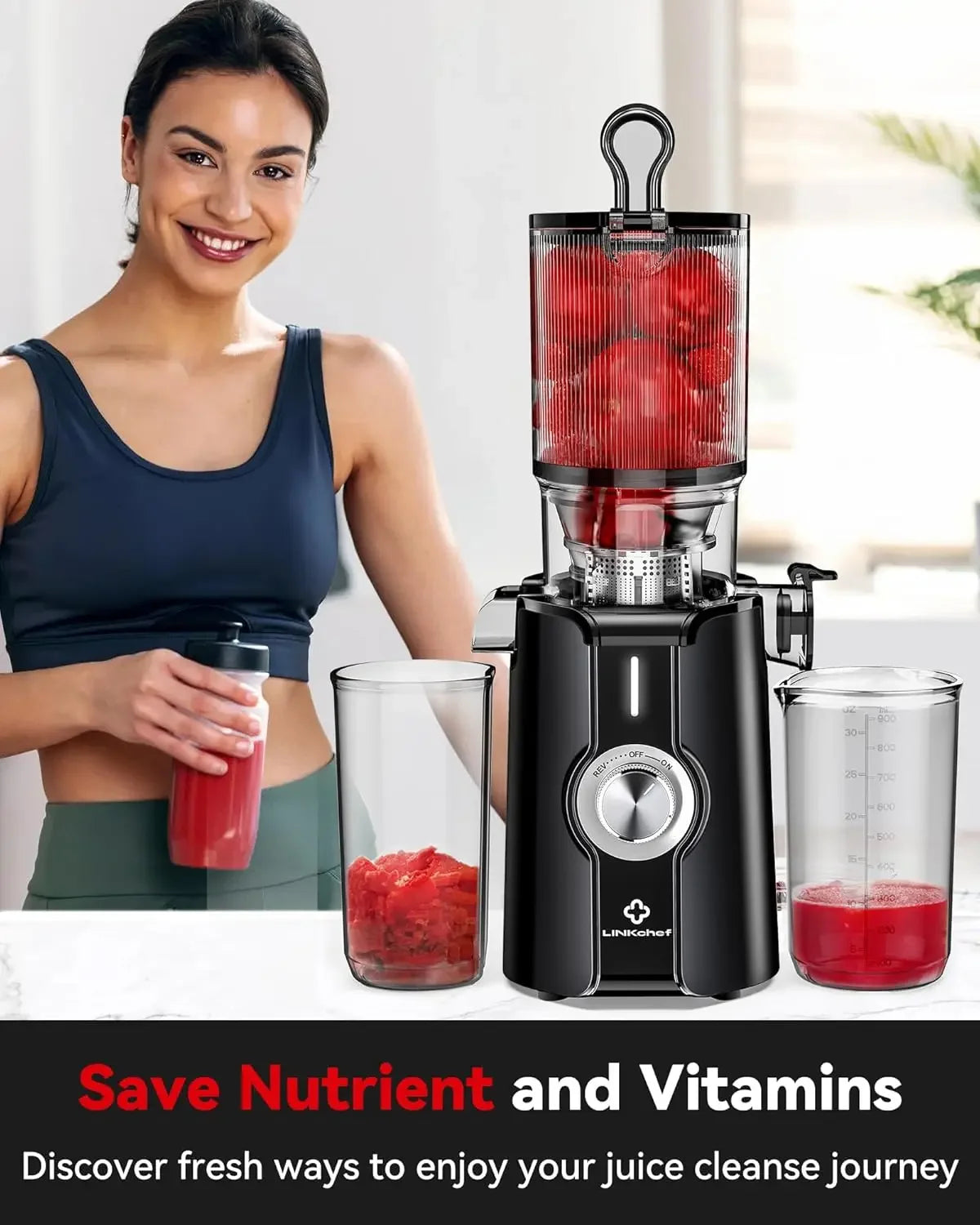 Clear Slow Masticating Juicer