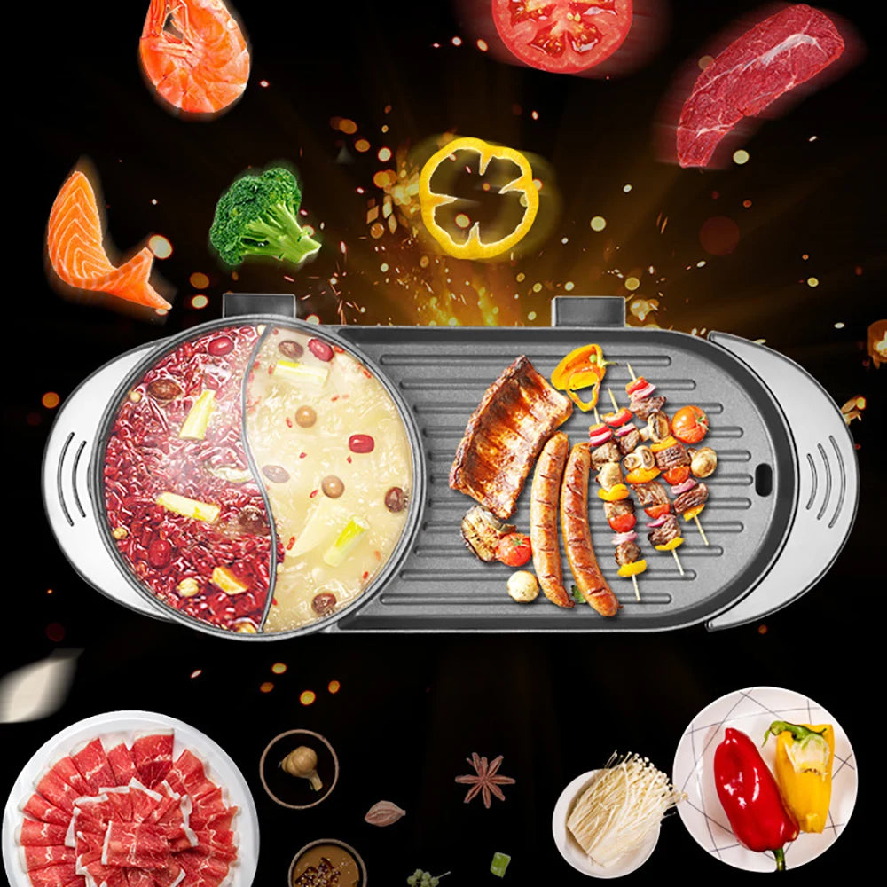 Dual Function Hot Pot & Grill