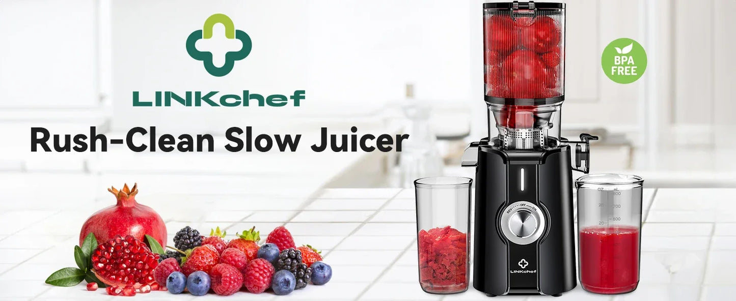 Clear Slow Masticating Juicer