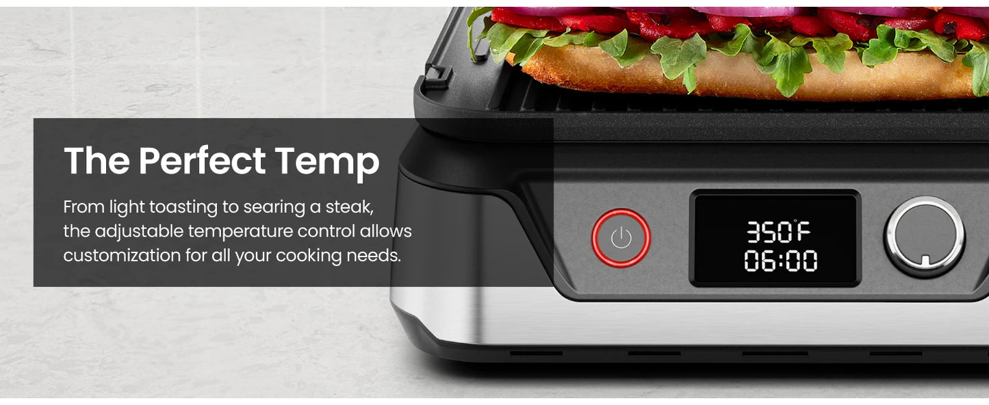 5-in-1 Digital Panini Press Grill