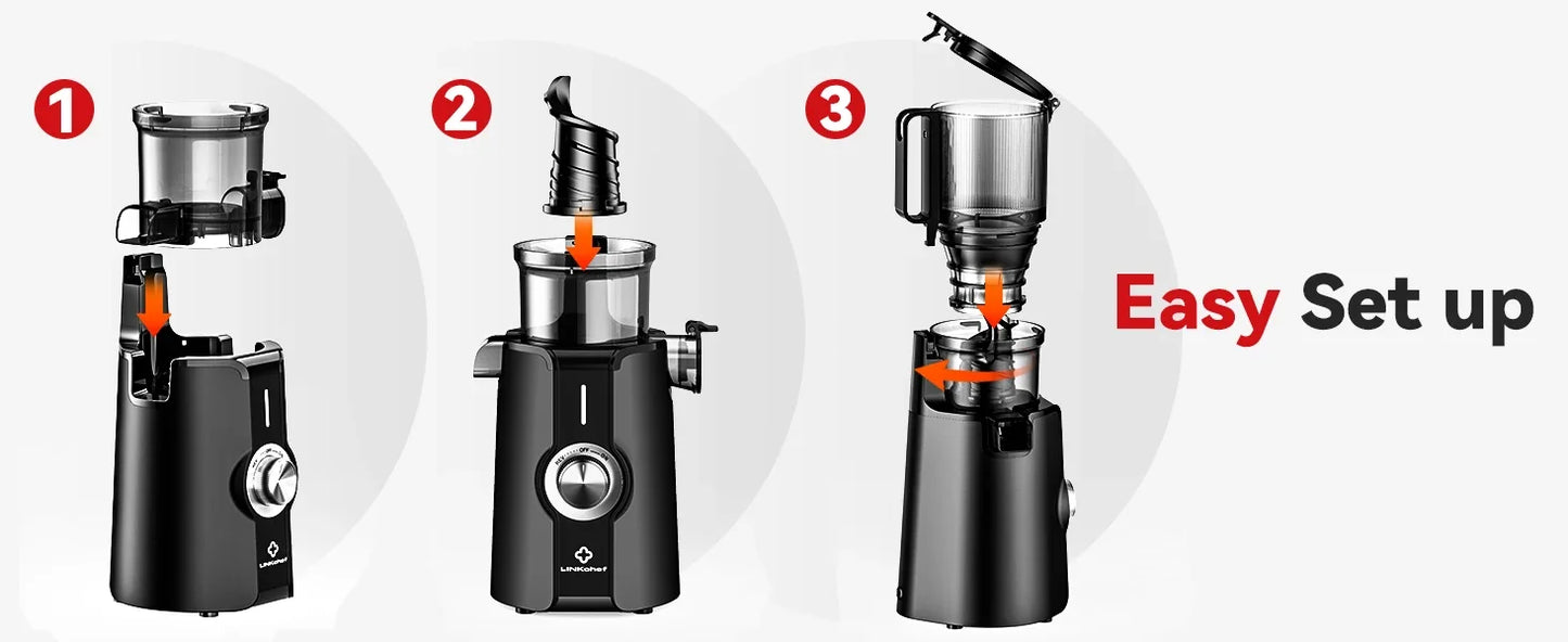 Clear Slow Masticating Juicer