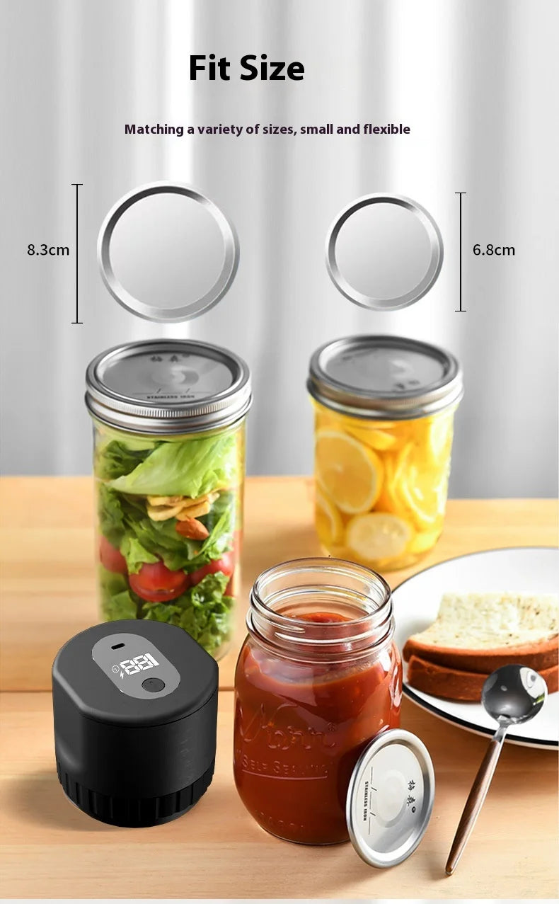 Electric Mason Jar Vacuum Sealer Kit