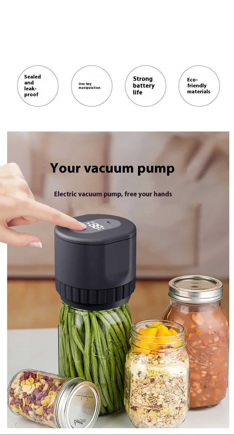 Electric Mason Jar Vacuum Sealer Kit