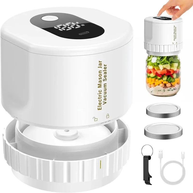 Electric Mason Jar Vacuum Sealer Kit