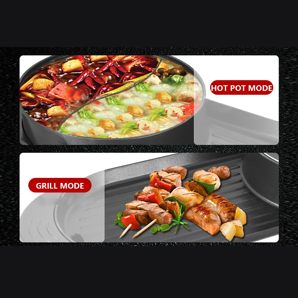 Dual Function Hot Pot & Grill